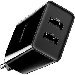 Мережевий зарядний пристрій Baseus Speed Xiaomini 2USB 2.1A + Cable Lightning TZCCFS-R01 Black - мініатюра 5