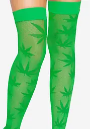 Панчохи з малюнком Leg Avenue 420 Net thigh highs, One Size - мініатюра 3