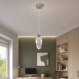 Одиночний хромований LED підвіс із прозорим багатогранним склом 2337/1CH Artlight - мініатюра 3