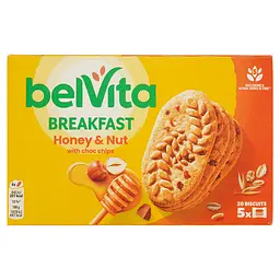 Уцінка. Печиво BelVita з медом та горіхами 225 г (763188) - мініатюра 1