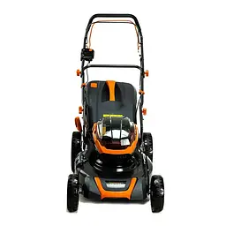Газонокосарка акумуляторна самохідна GTM BLM48H-SP KIT (48 см, 30-80 мм, 70 л, BL, 18+18 В, комплект) - мініатюра 2