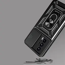 Панель BeCover Military для Poco F5 Pro Black (709997) - мініатюра 3