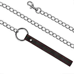 Нашийник з повідком - Bondage Fetish Collar And Leash Set - мініатюра 4
