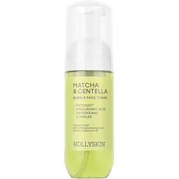 Пінний тонер Hollyskin Matcha & Centella для зменшення видимих ознак подразнення 150 мл