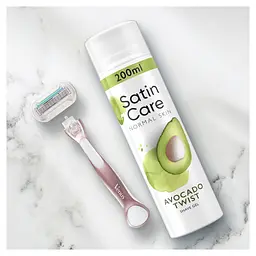 Гель для гоління для жінок Gillette Satin Care Avocado Twist 200 мл - мініатюра 6