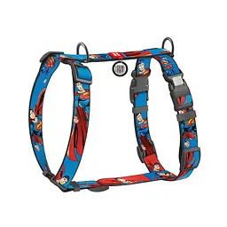 Шлея для собак WAUDOG Nylon H-подібна з QR-паспортом "Сила Супермена", пластиковий фастекс L (345-1079)