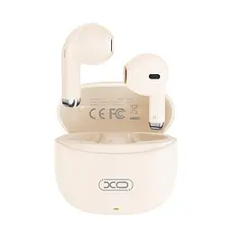 Навушники бездротові XO X33 Yu Jing TWS bluetooth Headset бежеві - мініатюра 3