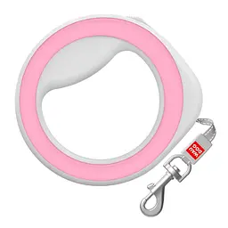 Повідець-рулетка для собак Waudog R-leash кругла XS-M до 40 кг 2.9 м світловідбивна стрічка (4823089328515)