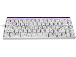 Клавіатура Ajazz NK68 Red Switch White (NK68-R-S-W)