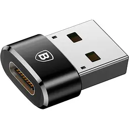 Адаптер Baseus USB Male to Type-C Female Adapter Converter black (CAAOTG-01) - мініатюра 3
