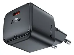 Мережевий зарядний пристрій Acefast A77 Mini PD30W GaN Black (6974316282662) - мініатюра 2