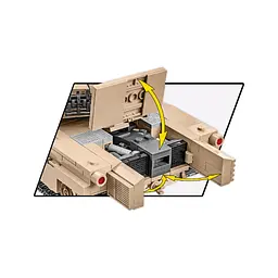 Конструктор Cobi Танк M1A2 Абрамс, 975 деталей (COBI-2622) - мініатюра 7