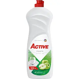 Гель для миття посуду Active зелене яблуко 1 л