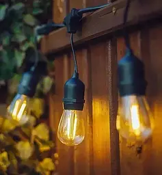 Садова гірлянда SuperLED 5 м з 5 LED-лампами E27 зовнішнє декоративне освітлення з можливістю з'єднання - мініатюра 6
