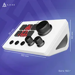 Контролер для стримінгу Ajazz AKP03E USB White (AKP03E-W) - мініатюра 8