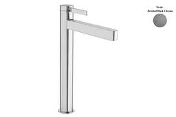 Змішувач для умивальника Hansgrohe Finoris CoolStart з д/к push-open brushed black chrome 76072340
