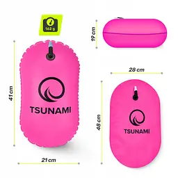 Буй для плавання TSUNAMI Basic надувний Pink (P-5907739314079) - мініатюра 8