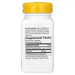 Вітамін С із Шипшиною Vitamin C with Rose Hips - 100 капсул - мініатюра 2