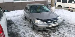 Дефлектор капоту мухобійка Honda Civic 1995-2000 - мініатюра 2