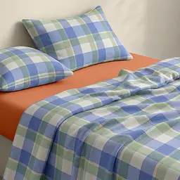 Дитяча постільна білизна фланель в ліжечко OCEAN TARTAN CS1 COSAS (4822052500408) - мініатюра 2