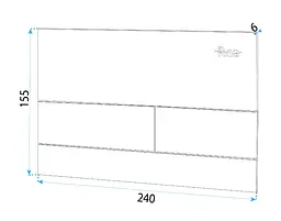 Кнопка змиву для інсталяції Rea T шліфоване золото REA-E0055 - мініатюра 6