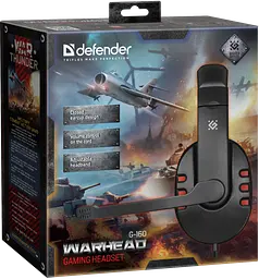 Гарнітура Defender Warhead G-160 Black (64113) - мініатюра 3