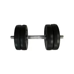 Гантель складальна композитна в пластиковій оболонці Rock Pro-R 11,5 кг NE-PL-R-011