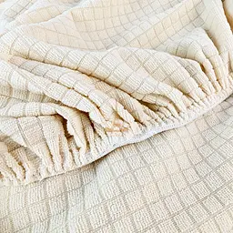 Набір чохлів Love You Corn Fleece на табурет круглий айворі 2 шт. (86183) - мініатюра 4