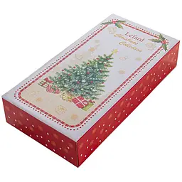 Шубниця Lefard Christmas delight, 30.5х15.5х5.5 см, біла з червоним (985-112) - мініатюра 2
