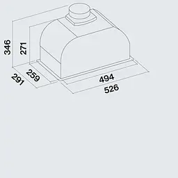 Витяжка Falmec Built-In Max EVO 50 White - мініатюра 2