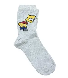 Шкарпетки жіночі "Homer Simpson" сірі