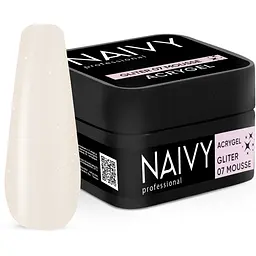 Акриловий гель Naivy Professional Gliter №07 Mousse 30 мл