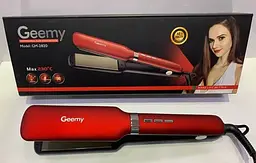 Професійна праска - випрямляч Geemy GM-2820 35 Вт з терморегулятором Червоний - мініатюра 2