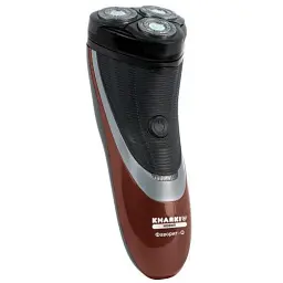 Електробритва Новий Харків НХ-8508 Фаворит-Q Red, 6W, роторна, сухе гоління, 3 головки для гоління, подвійні леза, плаваюча конструкція ножів, повторение контуров лица, живлення акумуляторний Li-ion, тример для скронь - мініатюра 4