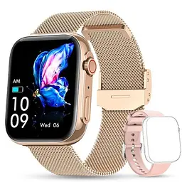 Жіночий розумний смарт годинник Smart Sensation + 2 ремінці (Gold) - мініатюра 2