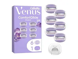 Картридж VENUS 6шт для гоління (леза) жіночі Venus ComfortGlide Breeze + чохол для лез