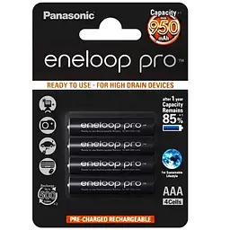 Акумулятори Panasonic Eneloop Pro AAA 950 мА·год Ni-MH, 4 шт.