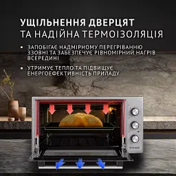Електрична піч Perfelli SIERRA 48 GREY - мініатюра 3