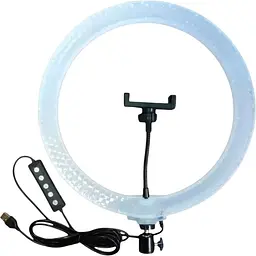 Кільцева LED лампа DK 3D-26 RGB 26см [158377] - мініатюра 2