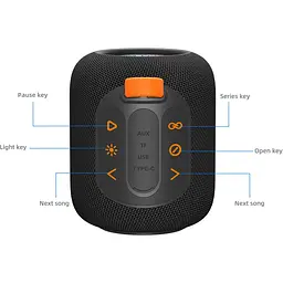 Портативна акустика Hopestar H56 Black [124160] - мініатюра 6