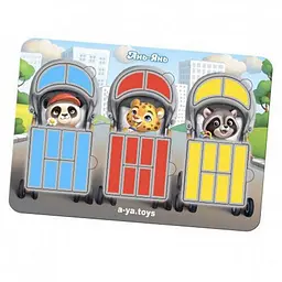 Дерев'яний пазл-сортер Коляски Ubumblebees (ПСФ089) PSF089, 27 деталей та 12 карток