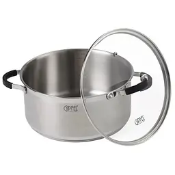 Каструля з кришкою Gipfel Metropole GP-1735 5.2 л 24 см срібляста