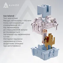 Клавіатура Ajazz AK680 V2 Ice Island Magnetic Switch (AK680-V2-I-BGY) - мініатюра 9
