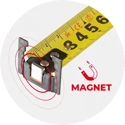 Рулетка зі сталевим полотном, покритим нейлоном, 5 м, 25 мм, STORM INTERTOOL MT-0845 - мініатюра 6