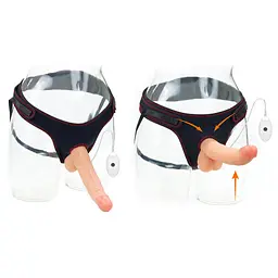 Страпон LoveToy Easy Strapon Set 8.5'' 21.5 см тілесний - мініатюра 8