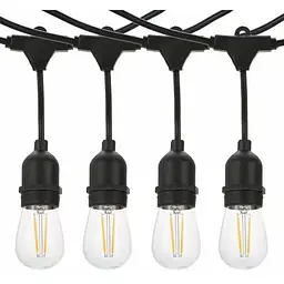 Гірлянда LED Light Edison вулична з ретро лампами 15 шт. 220V 10 метрів з перехідником - мініатюра 2