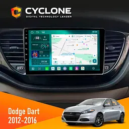 Штатна магнітола Dodge Dart 2012-2016 Cyclone C9-013 4x64 DSP 4G Cyclone (НФ-00009750)