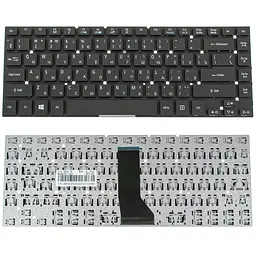 Клавіатура для ноутбука ACER (AS: 3830 4830 TM: 3830 4755 4830) rus чорний без фрейма (Win 7)