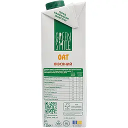 Напій вівсяний Green Smile Oat збагачений кальцієм 2.5% 1 л - мініатюра 3