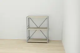 Етажерка 3/60 Ferrum-decor Серії Коннект 73x60x28 сірий ДСП Дуб Сонома 16мм (FRD-104269) - мініатюра 7